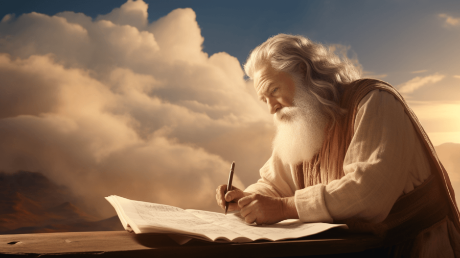 Moshe writing