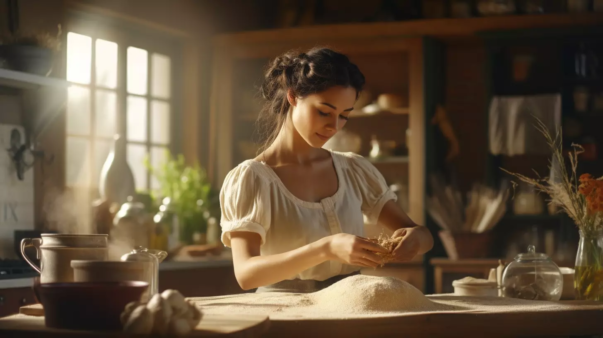 mujer-haciendo-pan