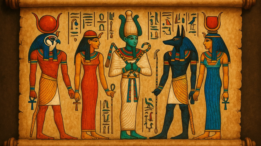 Cartel diioses egipcios