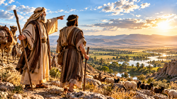 Abraham’s Caravan Overlooking the Promised Valley
